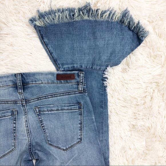 NWT BLANKNYC Ruffle Crop Festival Jean Flared & Wide Leg Denim Cropped Denim  24 - Picture 10 of 15